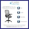 Flash Furniture Office Chair, Mesh, Light Gray HL-0016-1-BK-GY-GG - alternate 2